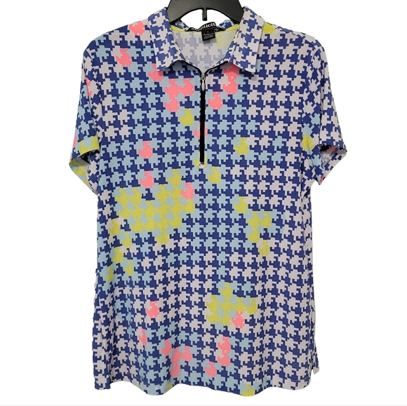 jamie sadock Tops - Simplicite Jamie Sadock Womens Activewear Polo Shirt Sz L Golf Tennis Pickleball